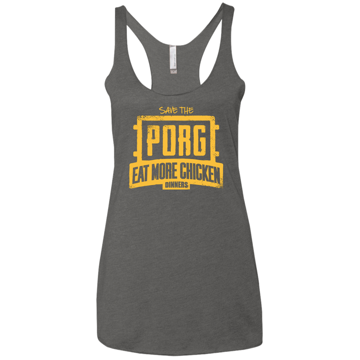 Eat More Chicken Women's Triblend Racerback Tank