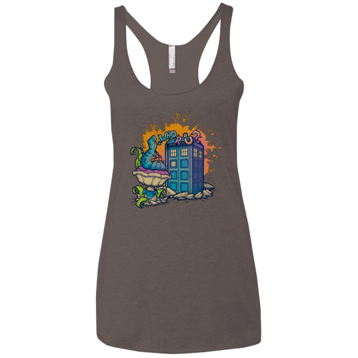 WHO R U 2 Women's Triblend Racerback Tank