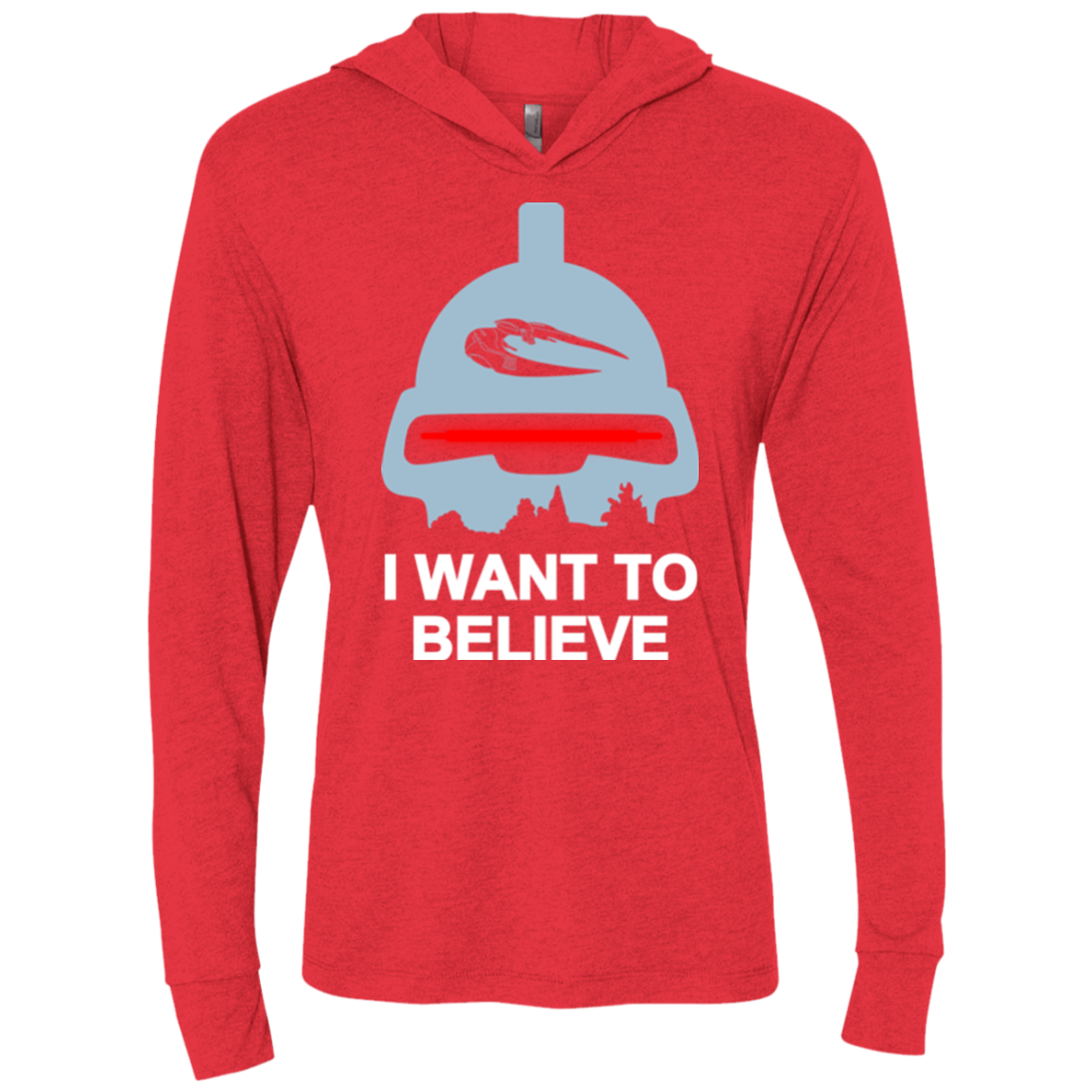 Believe in toasters Triblend Long Sleeve Hoodie Tee