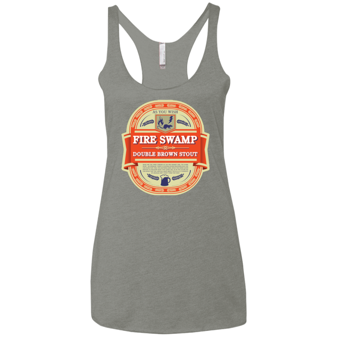 Fire Swamp Ale Women's Triblend Racerback Tank