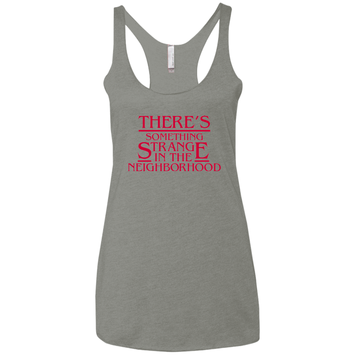 Strange Hawkins Women's Triblend Racerback Tank