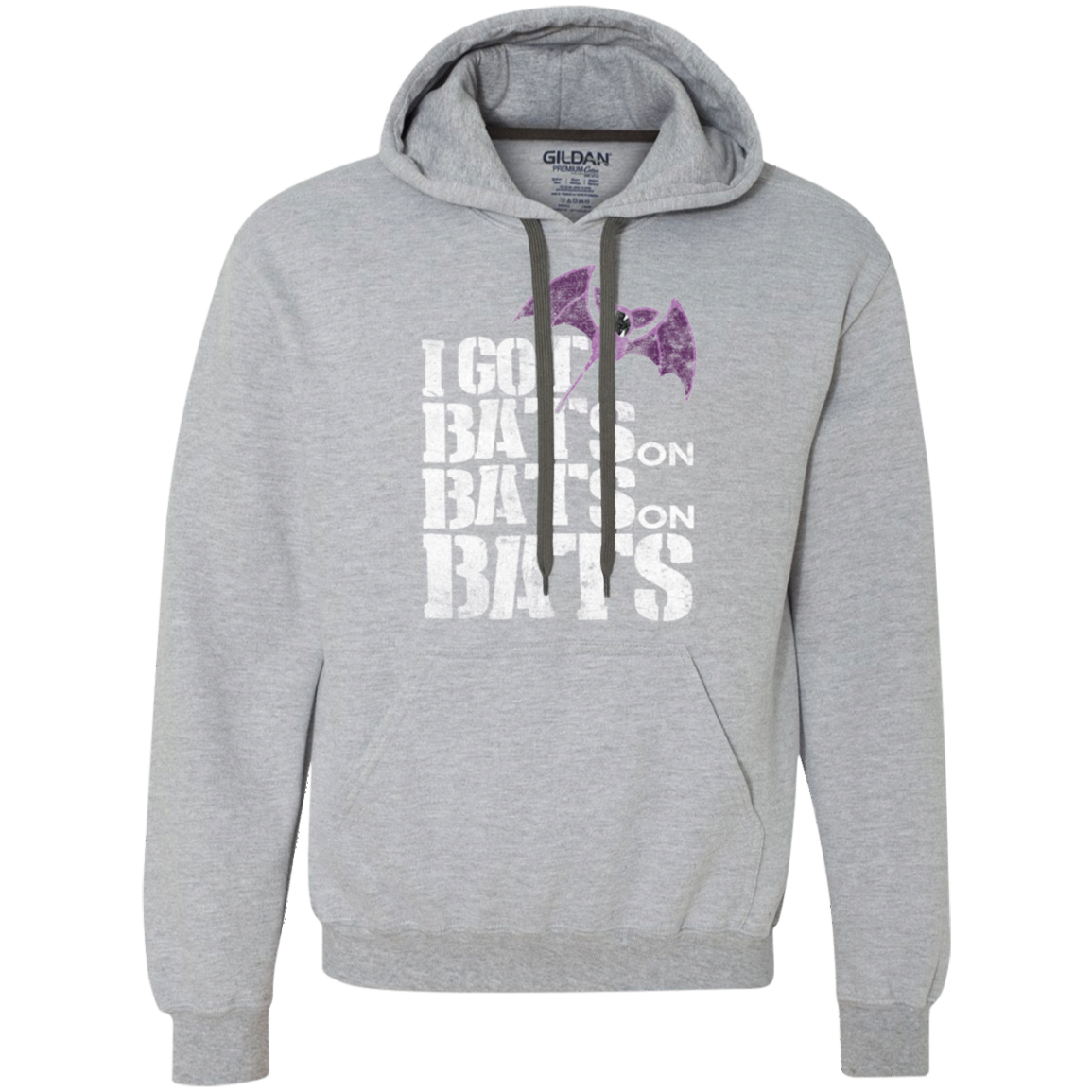 Bats on Bats on Bats Premium Fleece Hoodie