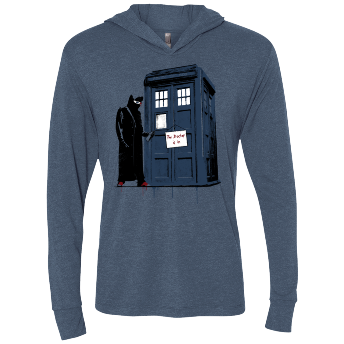 DR Banksy 10 Triblend Long Sleeve Hoodie Tee