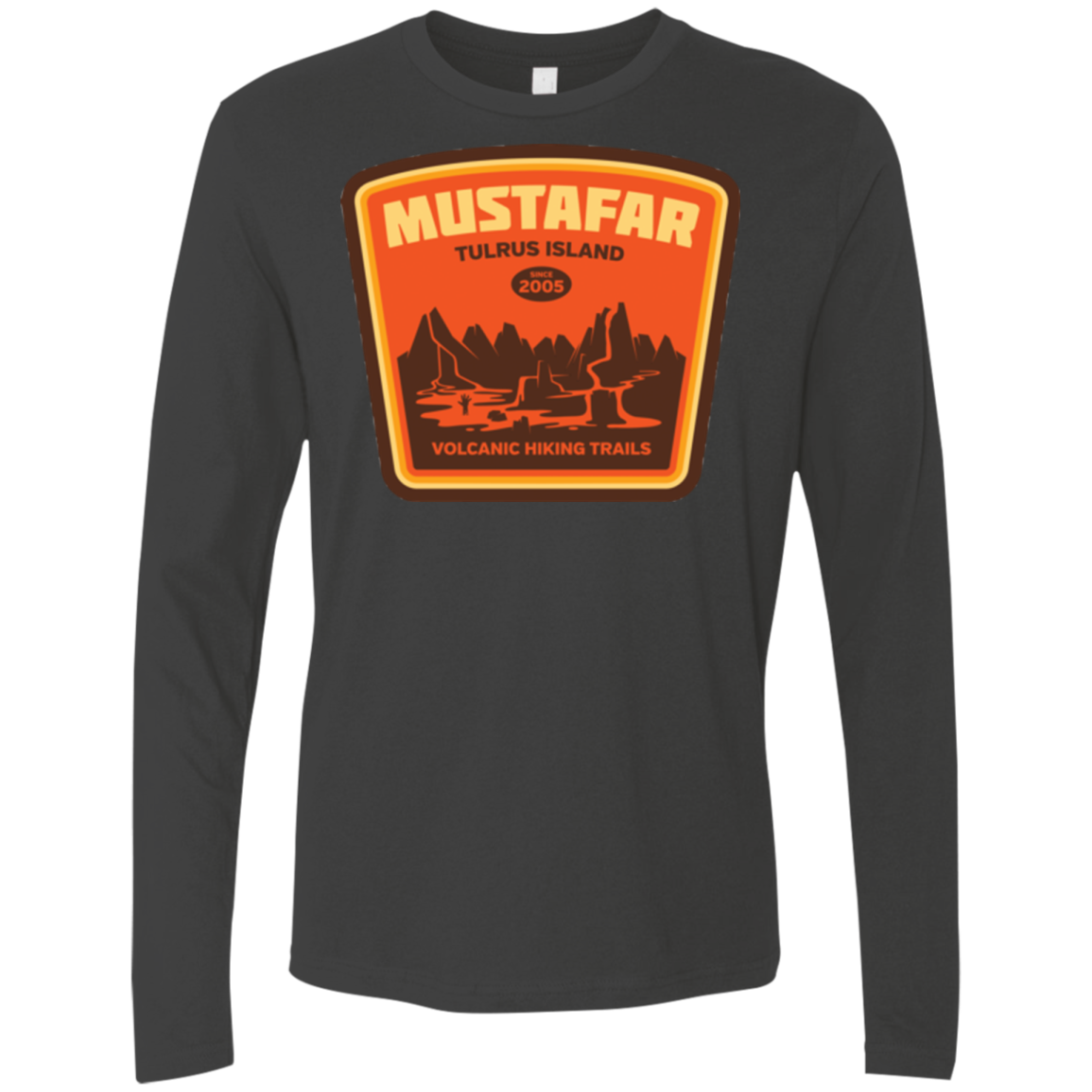Volcanic Hiking Trails Men's Premium Long Sleeve