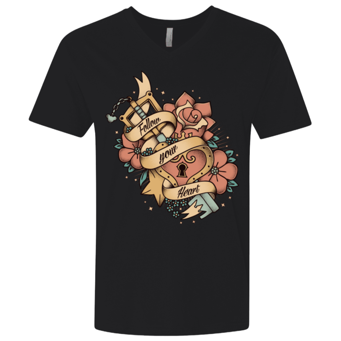 Follow your heart Men's Premium V-Neck