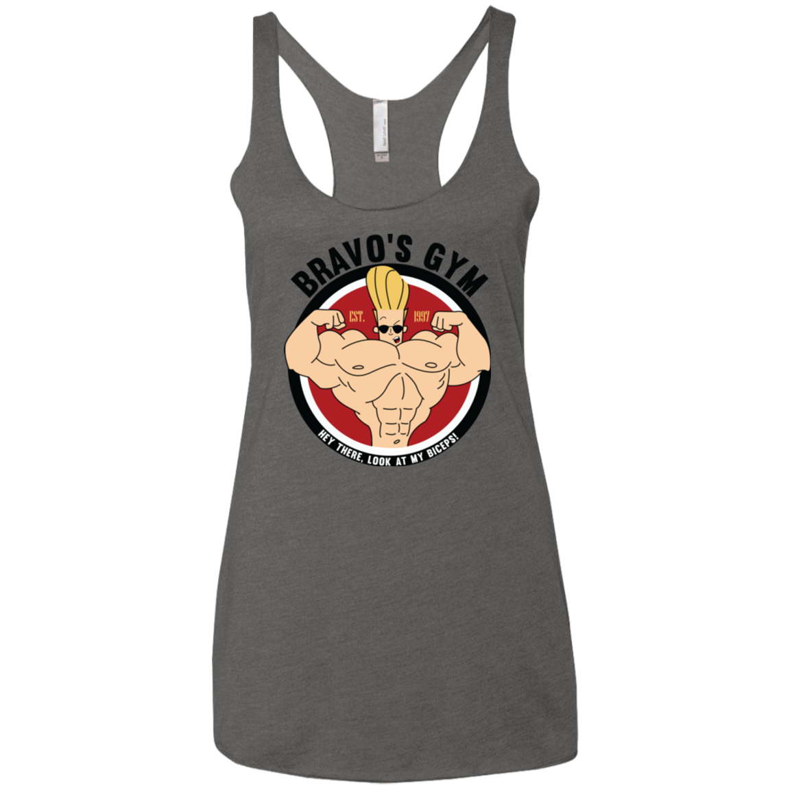 Bravo's Gym Women's Triblend Racerback Tank