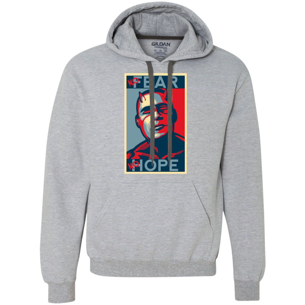 A man with no fear Premium Fleece Hoodie