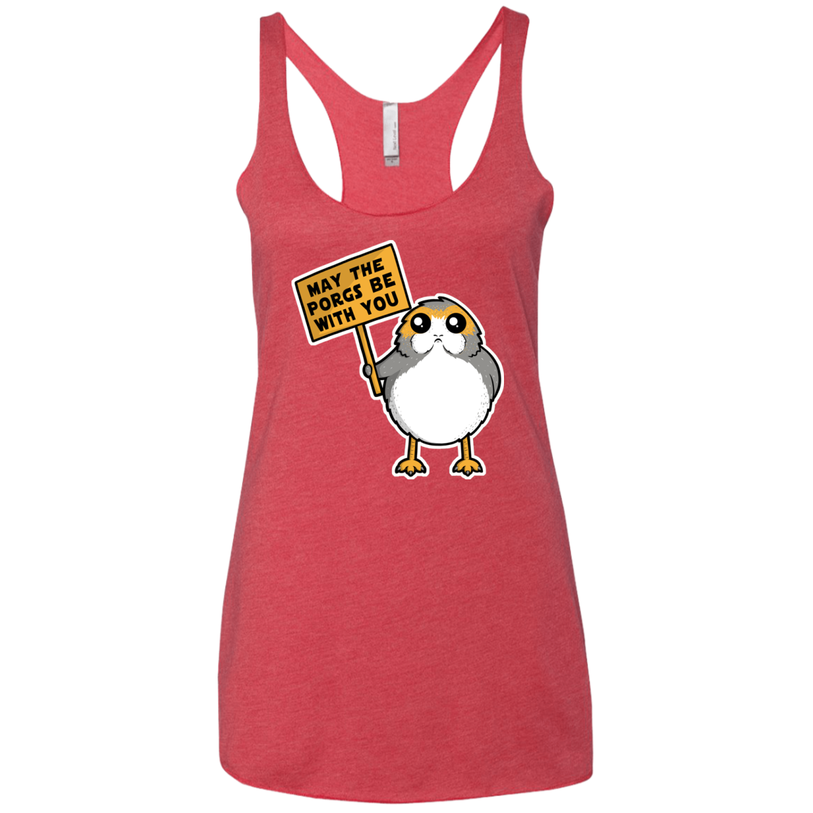 May The Porgs Be With You Women's Triblend Racerback Tank
