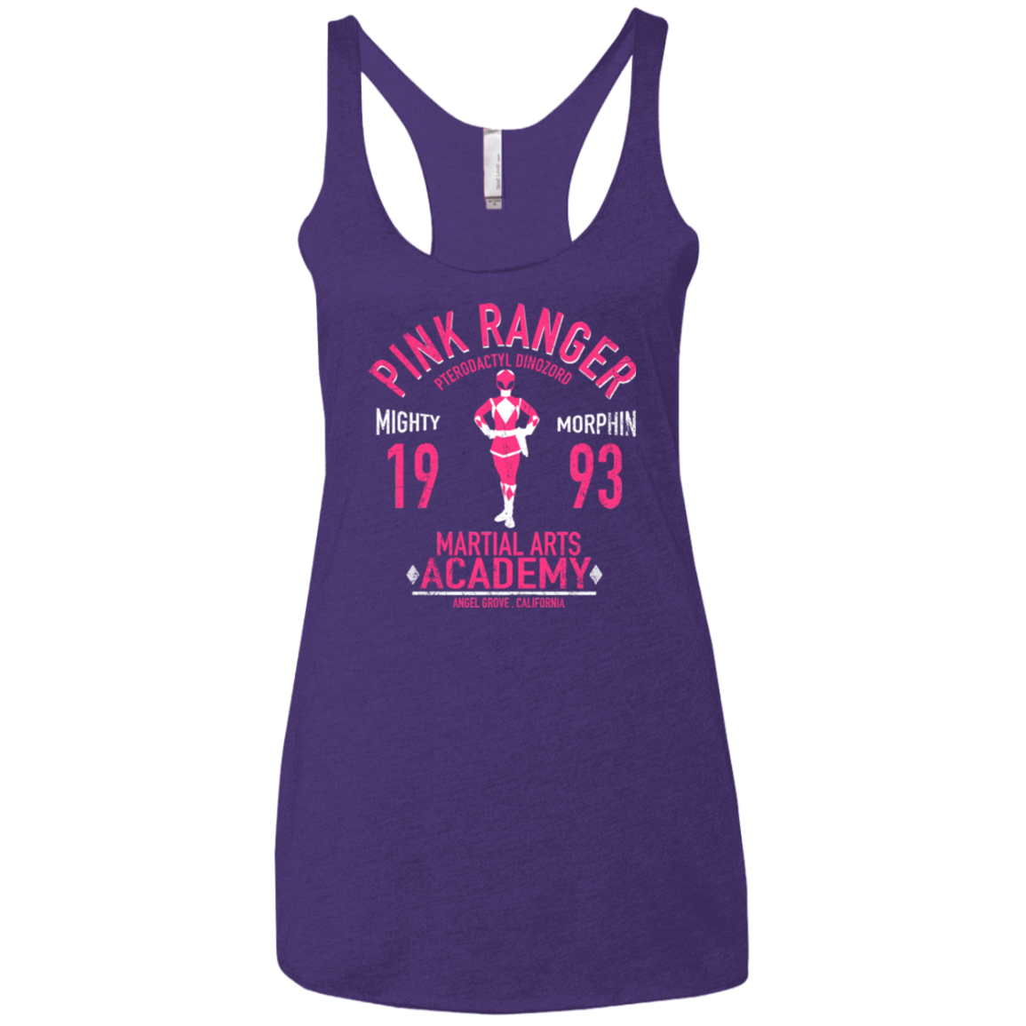 Pterodactyl Ranger Women's Triblend Racerback Tank