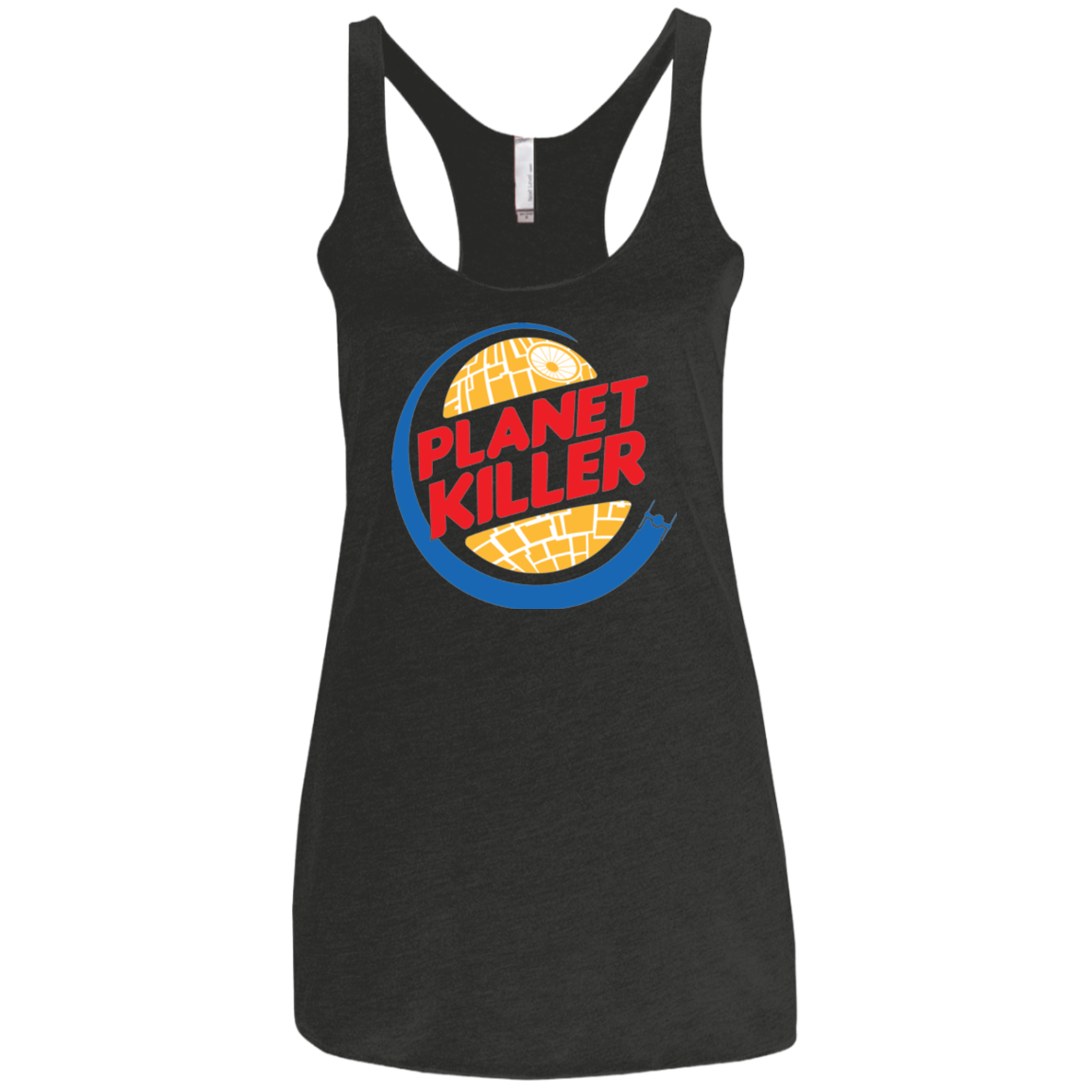 Planet Killer Women's Triblend Racerback Tank
