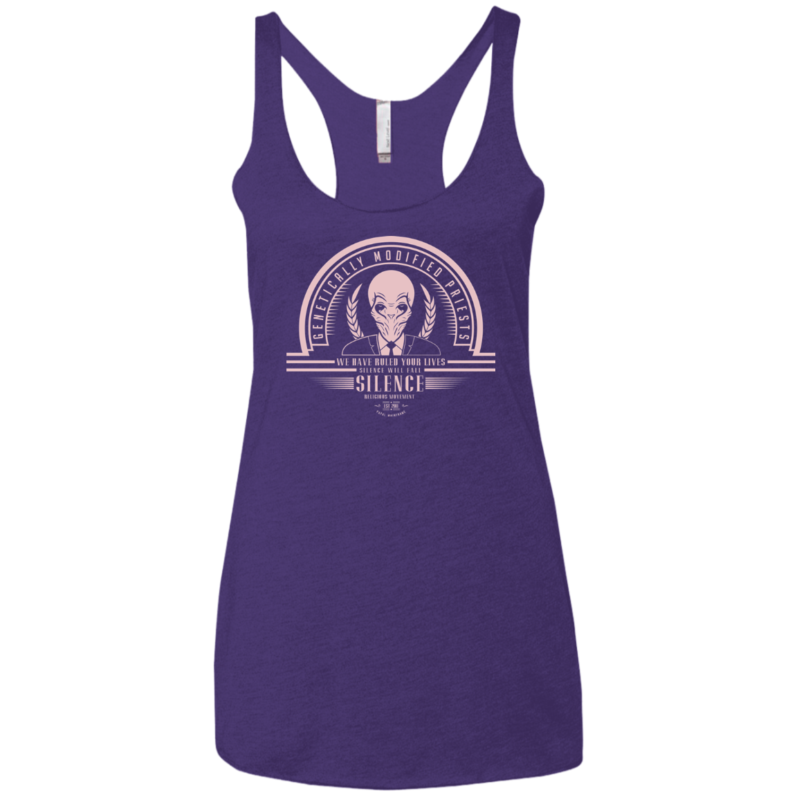 Who Villains Silence Women's Triblend Racerback Tank