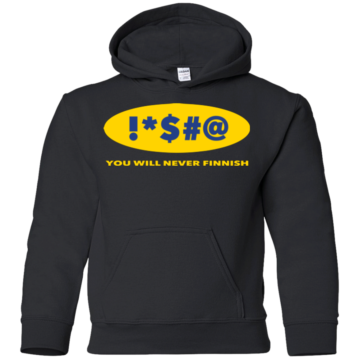 Swearing Never Finnish Youth Hoodie