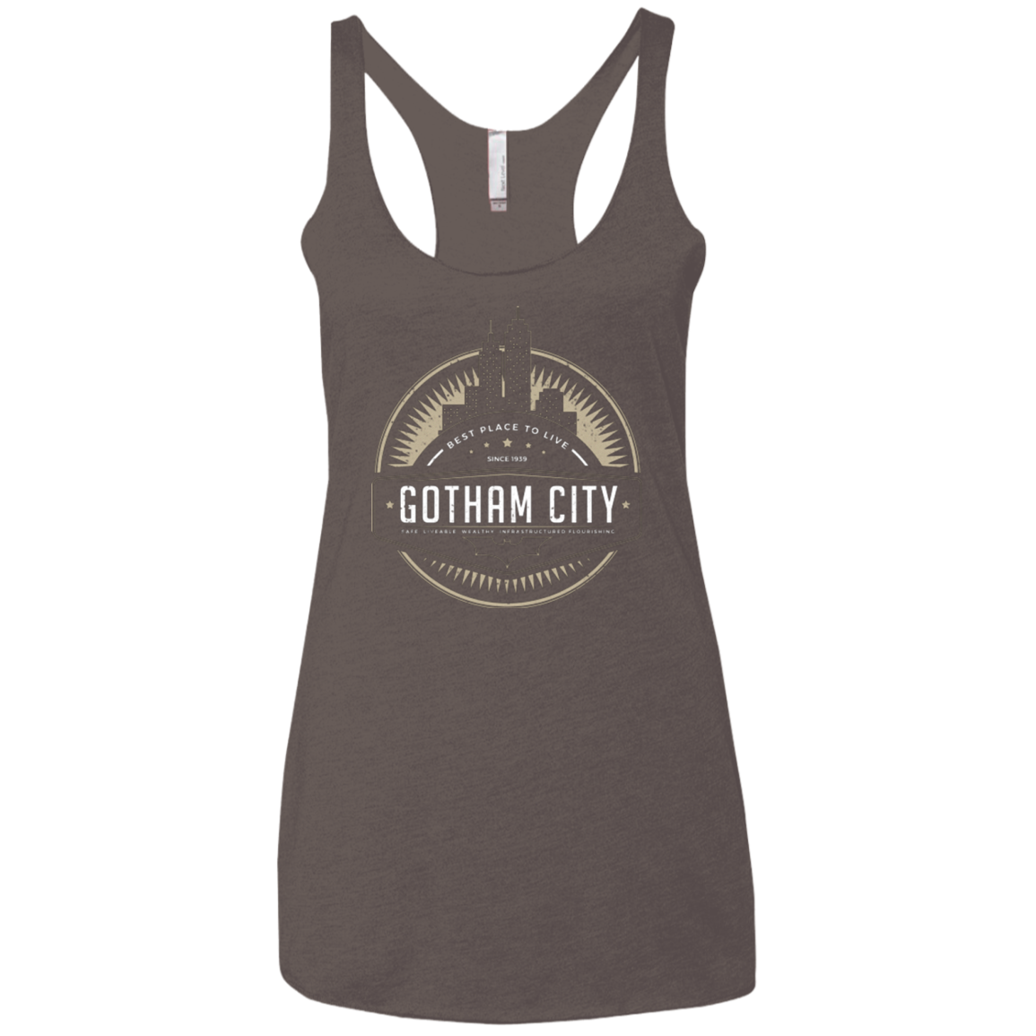 Best Place To Live Women's Triblend Racerback Tank