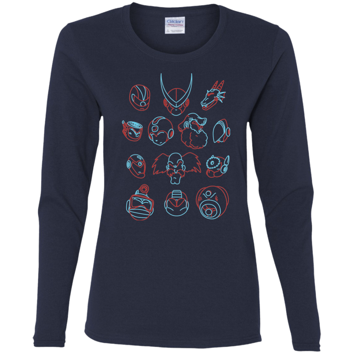 MEGA HEADS 2 Women's Long Sleeve T-Shirt