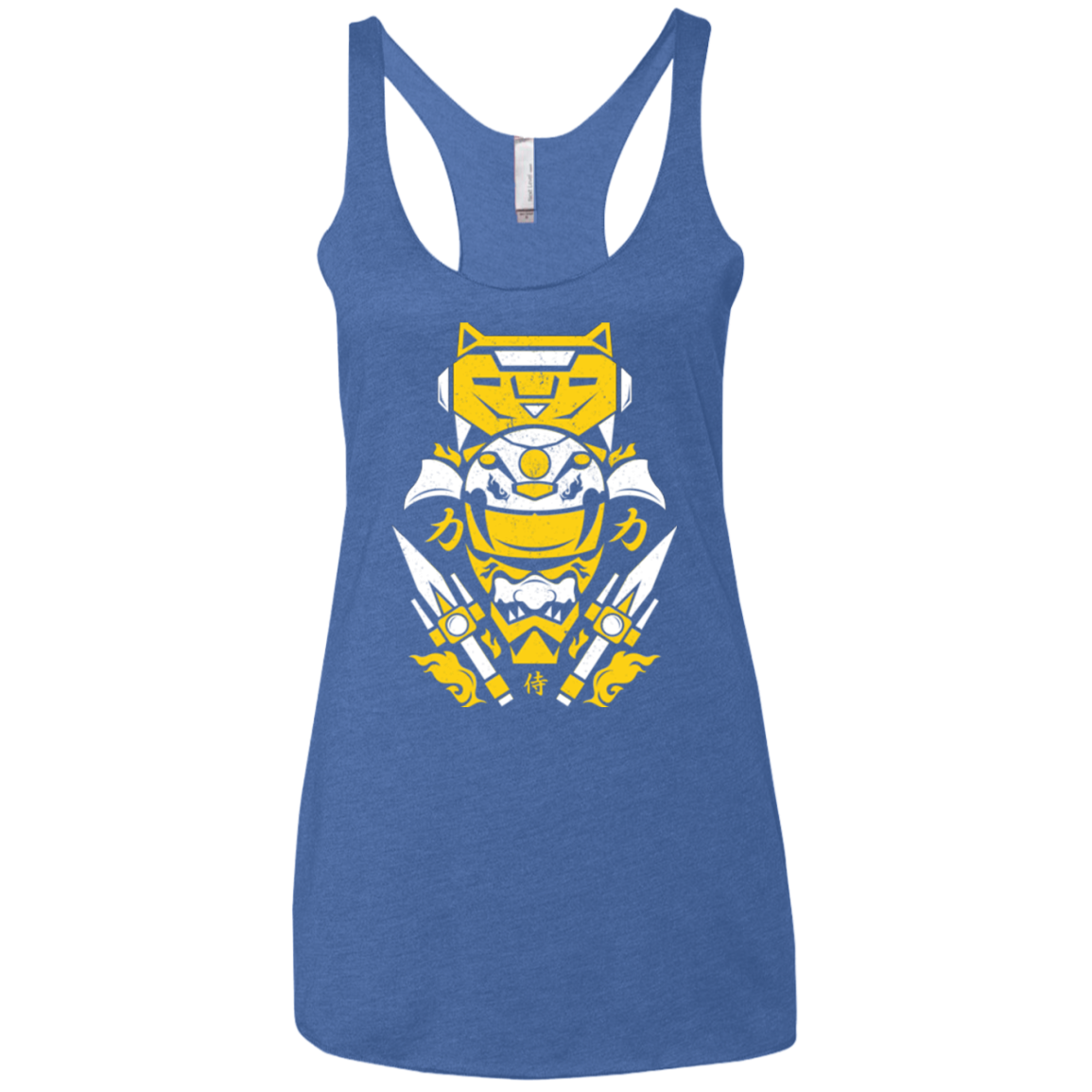 Yellow Ranger Women's Triblend Racerback Tank