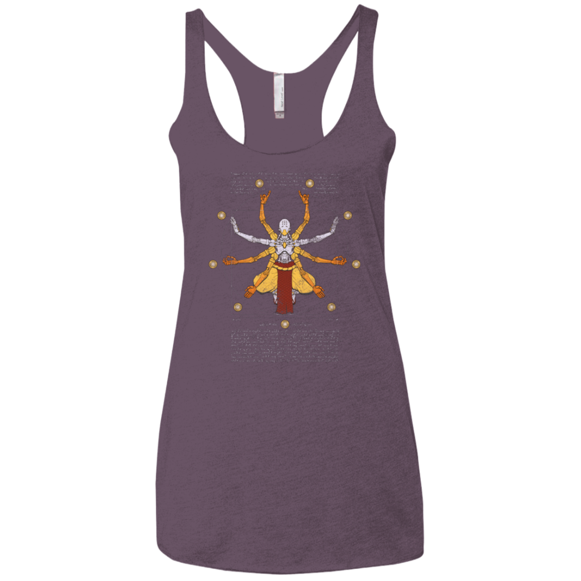 Vitruvian Omnic Women's Triblend Racerback Tank