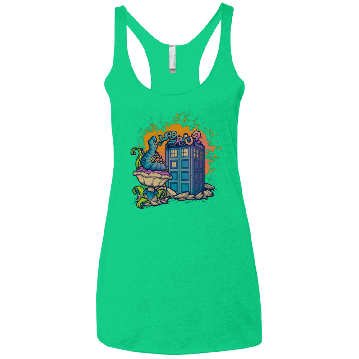 WHO R U 2 Women's Triblend Racerback Tank