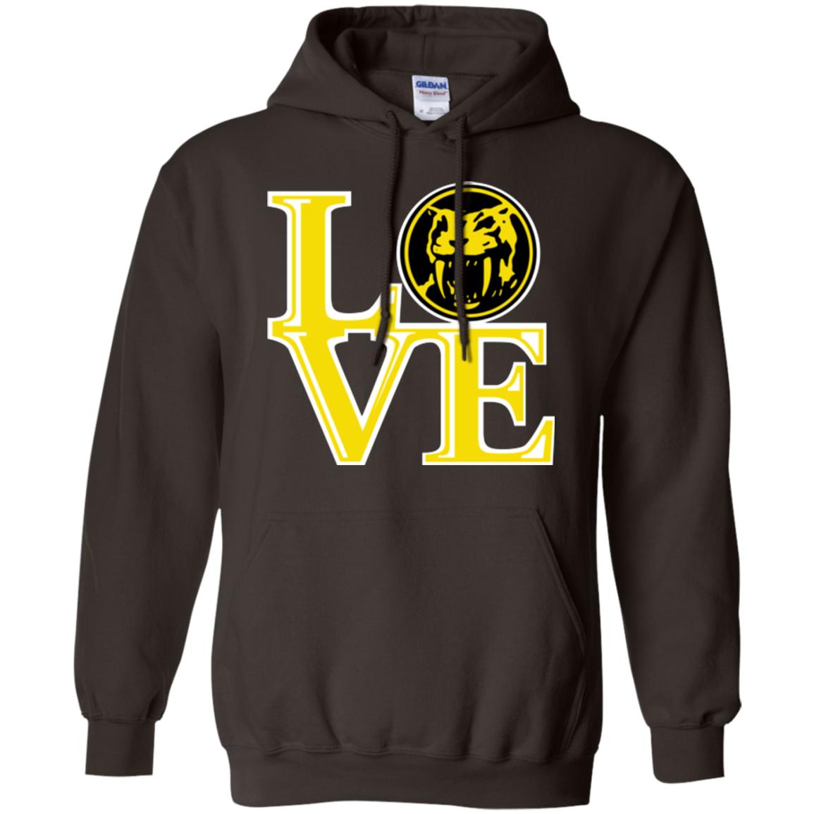 Yellow Ranger LOVE Pullover Hoodie
