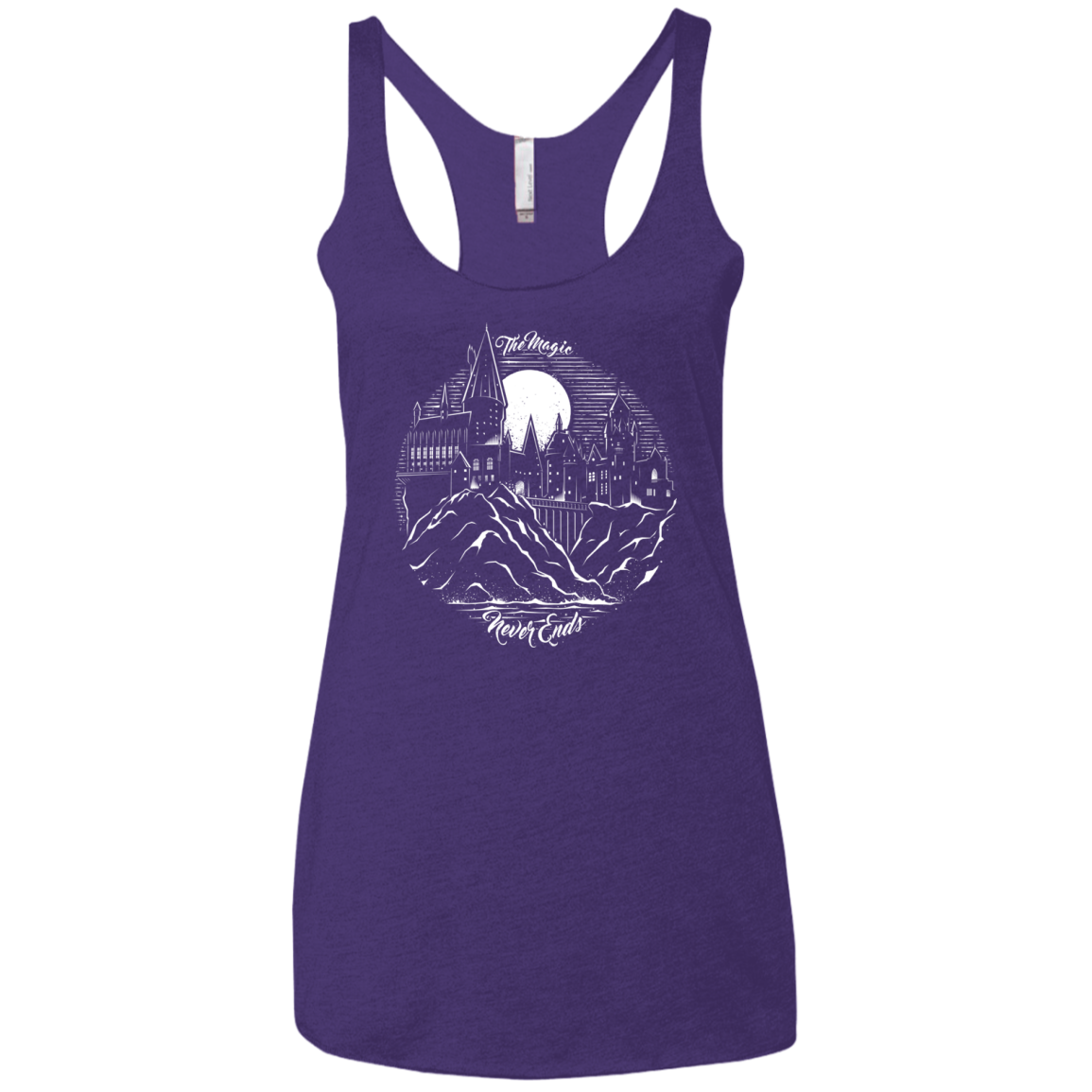 The Magic Never Ends Women's Triblend Racerback Tank