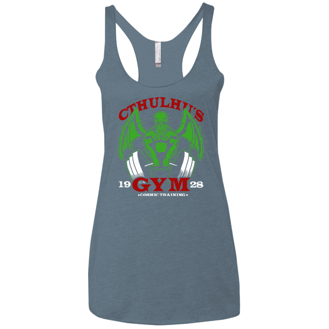 Cthulhu Gym Women's Triblend Racerback Tank