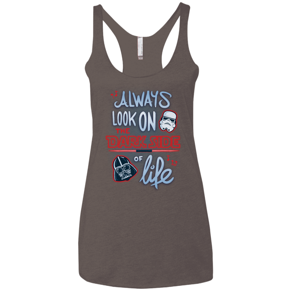 Dark Side of Life Women's Triblend Racerback Tank