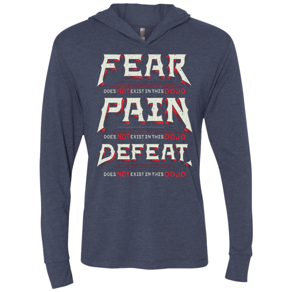 DOES NOT EXIST Triblend Long Sleeve Hoodie Tee