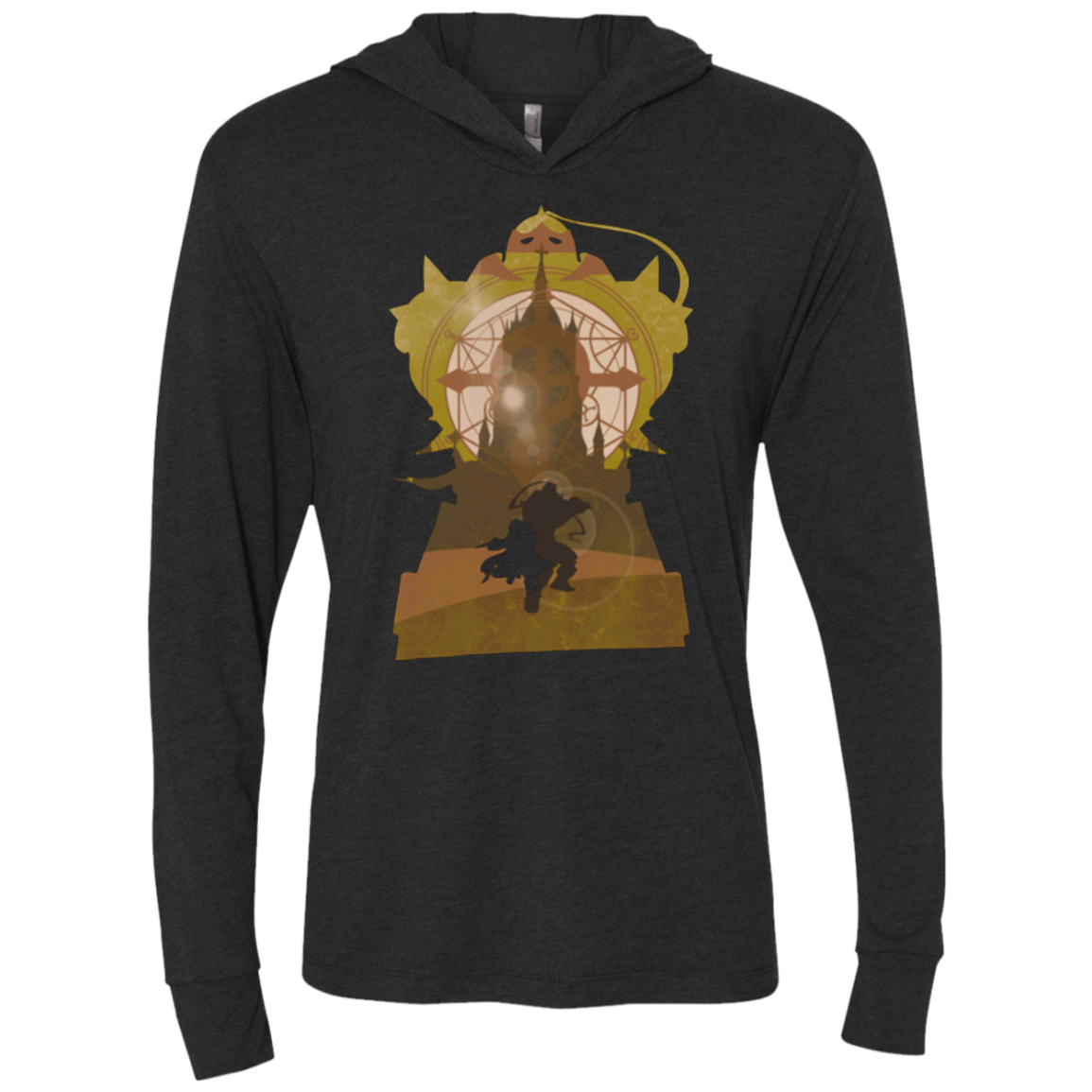 Alchemy Fate Triblend Long Sleeve Hoodie Tee