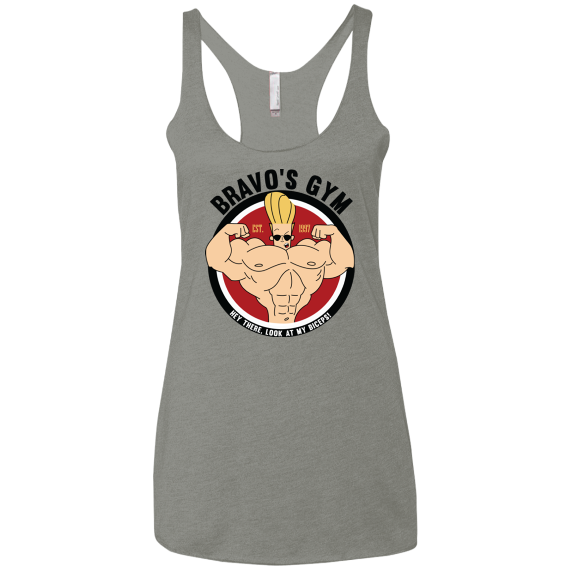 Bravo's Gym Women's Triblend Racerback Tank