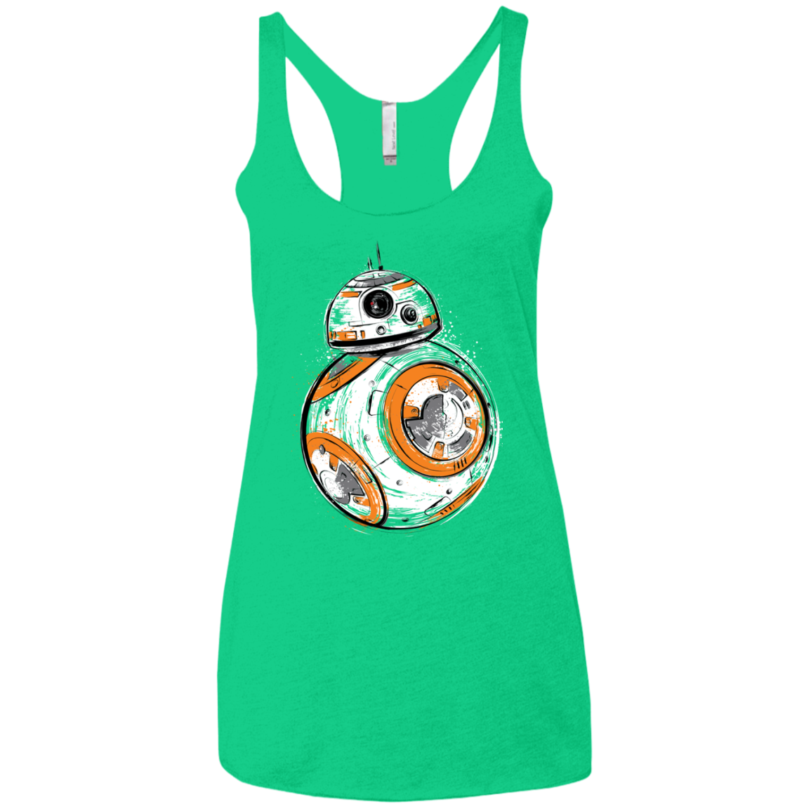 Astromech Droid Women's Triblend Racerback Tank