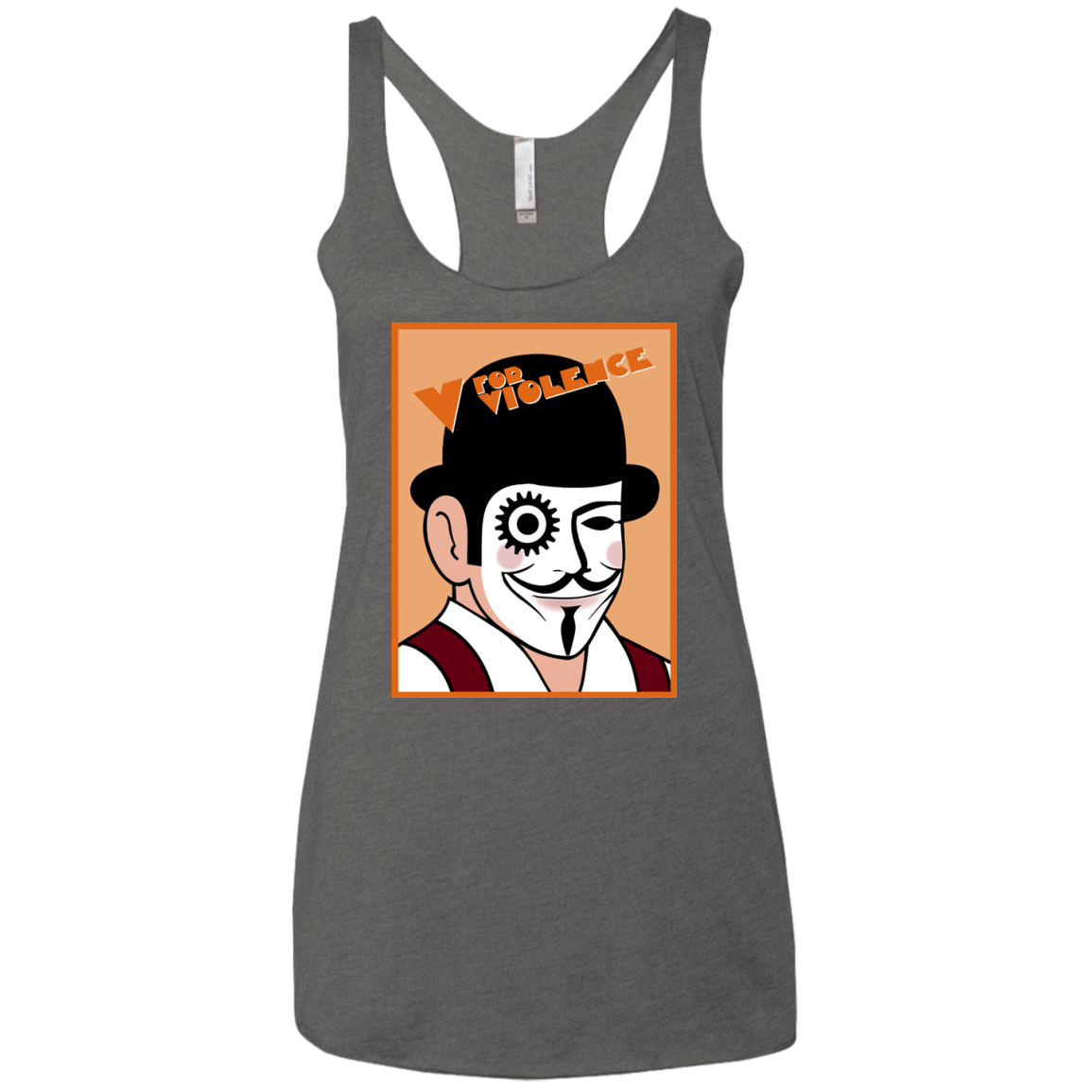 V for Violence Women's Triblend Racerback Tank