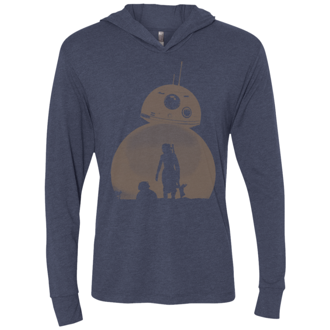 Desert Triblend Long Sleeve Hoodie Tee