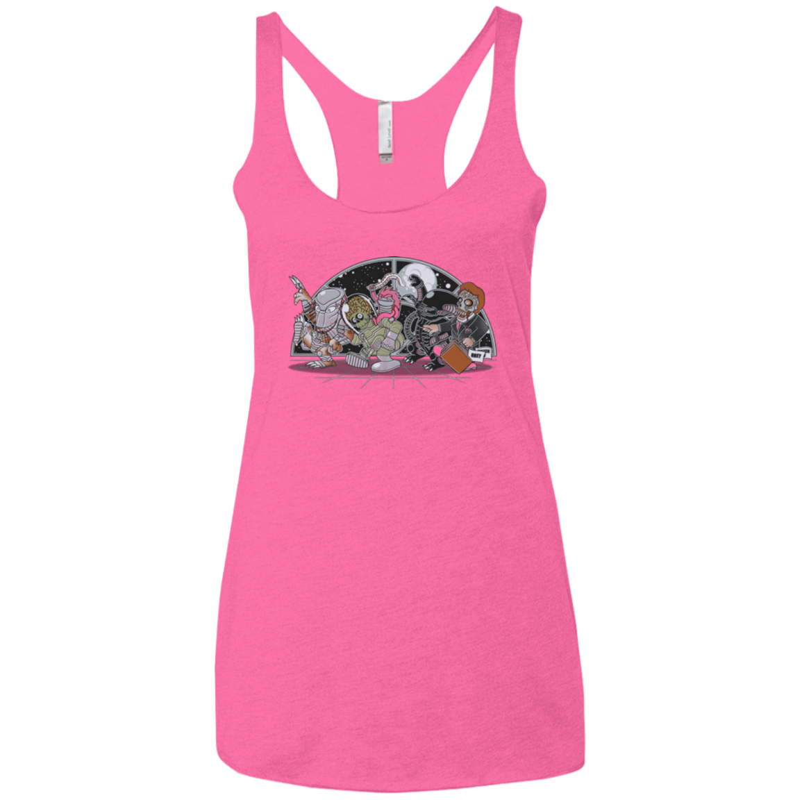 Where The Nasty Aliens are Women's Triblend Racerback Tank