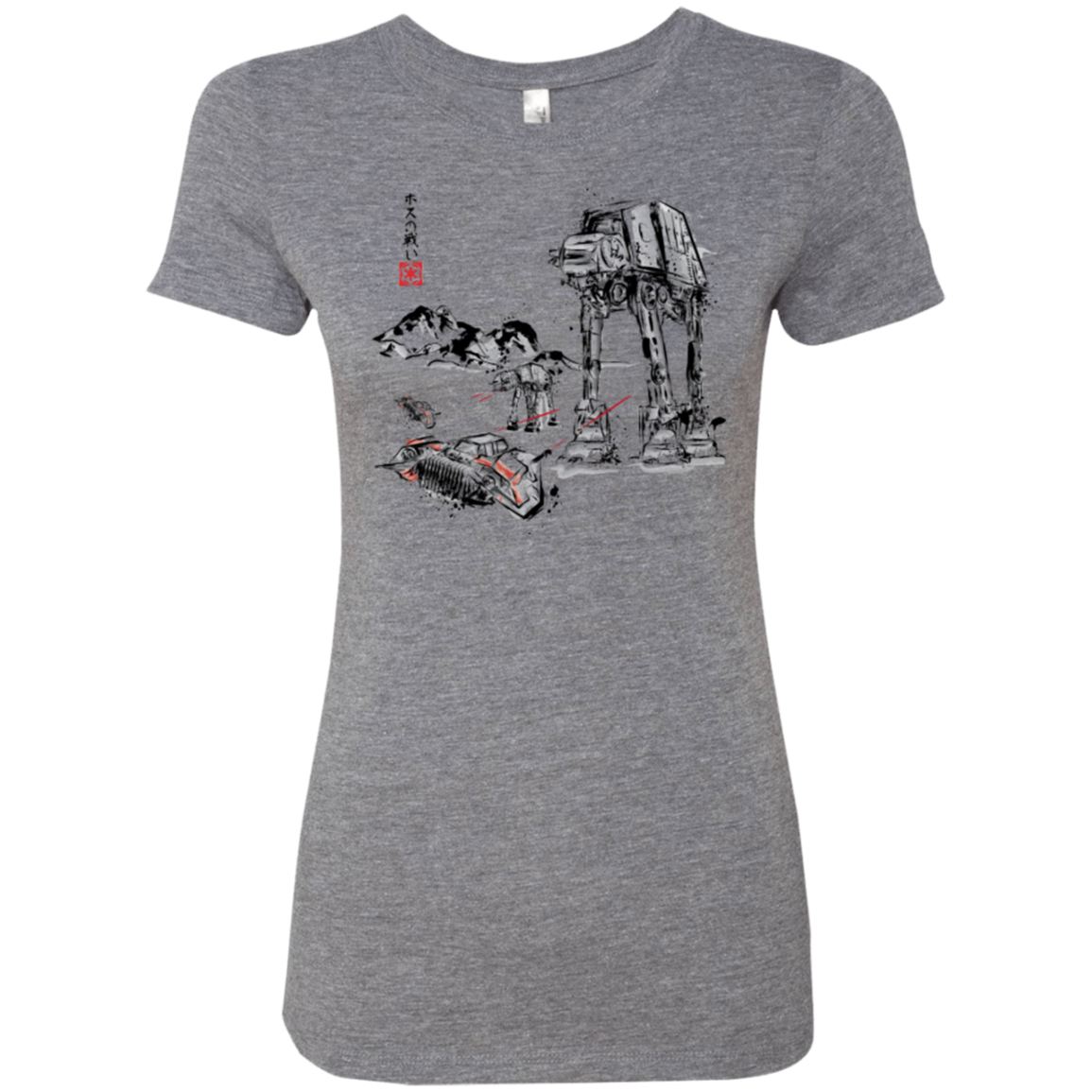 Battle in the Snow Sumi e Women's Triblend T-Shirt