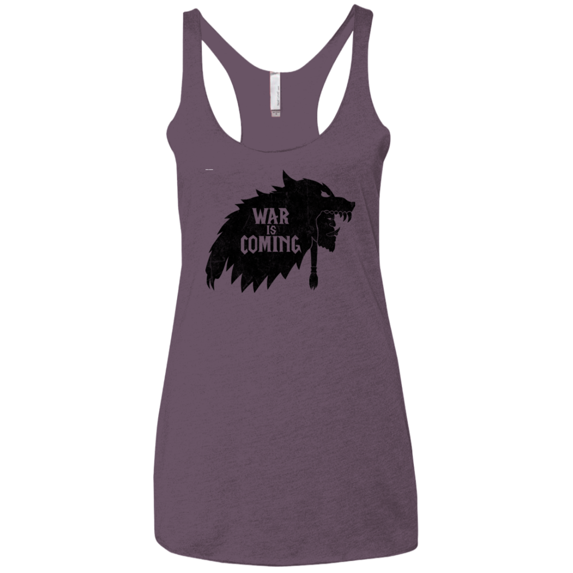 War is Coming Women's Triblend Racerback Tank