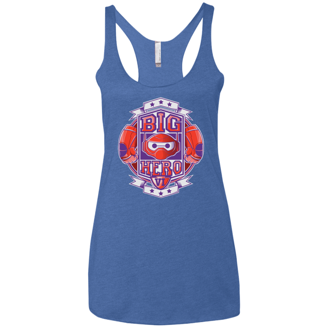 BIG HERO VI BOXING Women's Triblend Racerback Tank