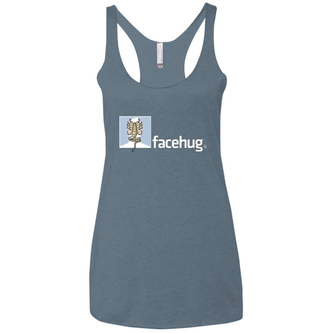 FACEHUG Women's Triblend Racerback Tank