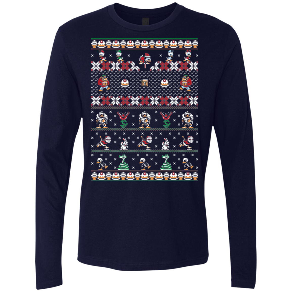 Merry Christmas Uncle Scrooge Men's Premium Long Sleeve