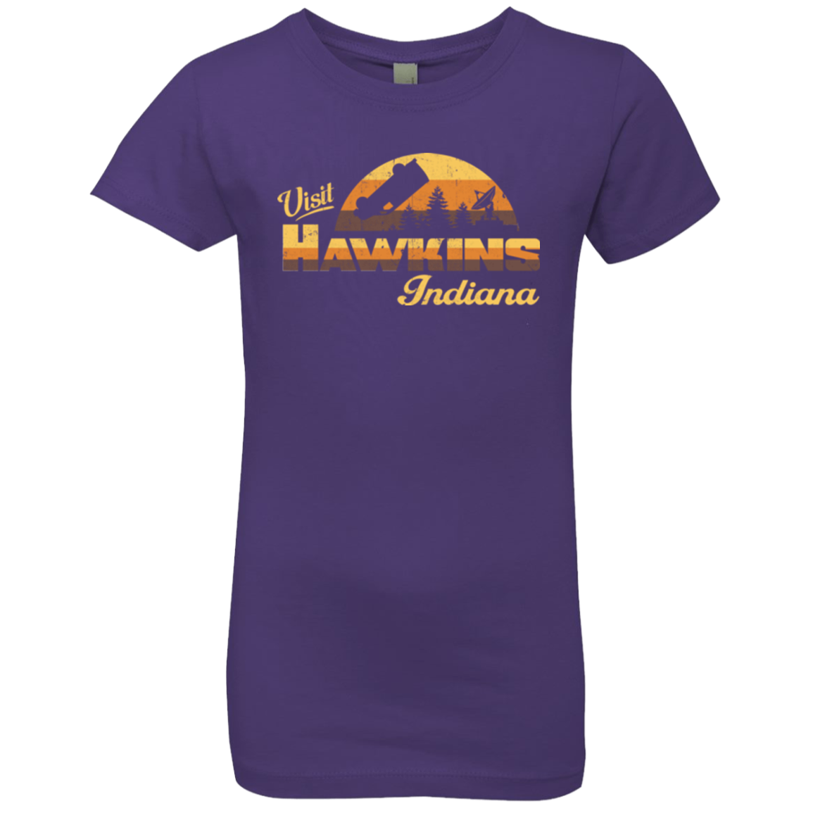 Visit Hawkins Girls Premium T-Shirt