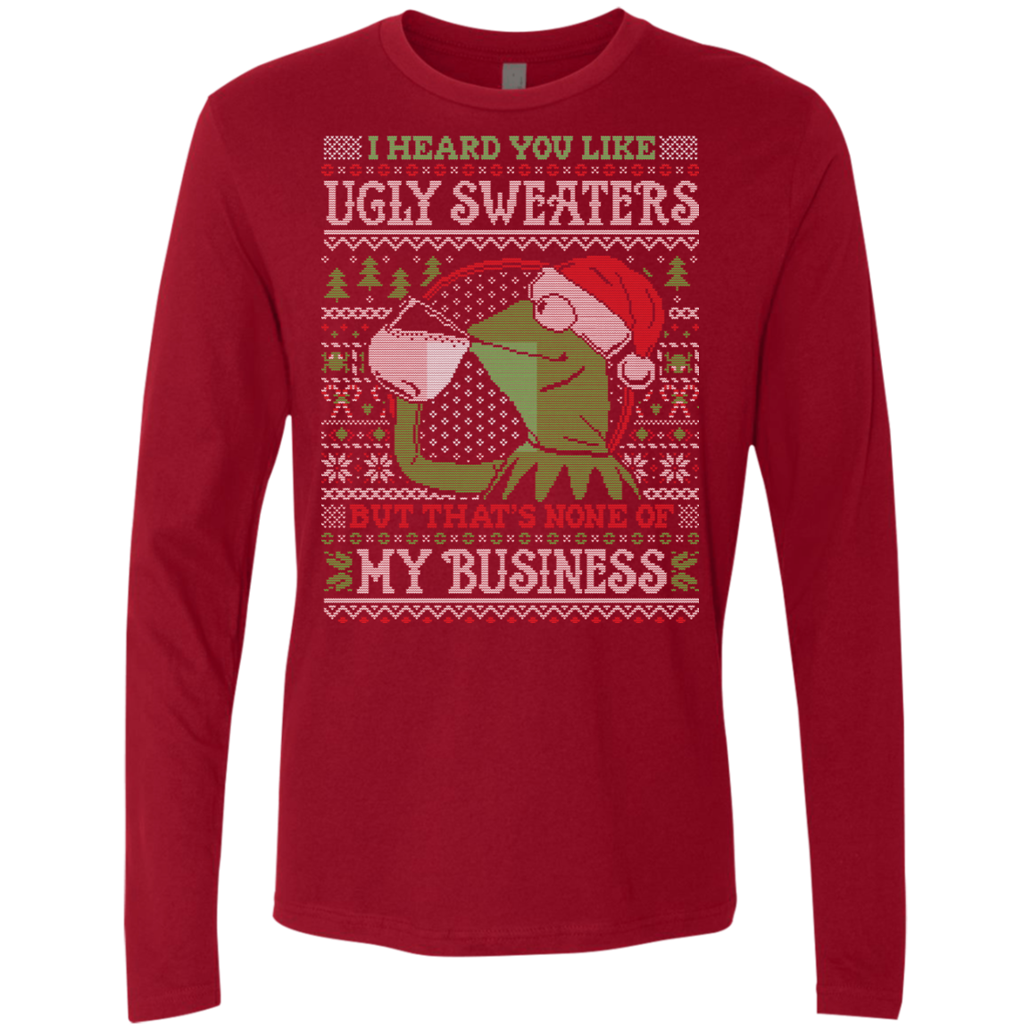 None Business Men's Premium Long Sleeve