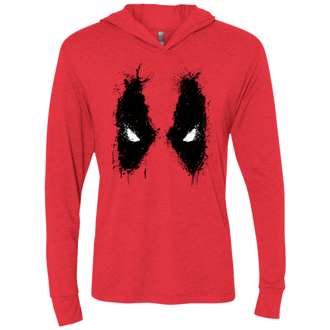 Splatted Merc Triblend Long Sleeve Hoodie Tee