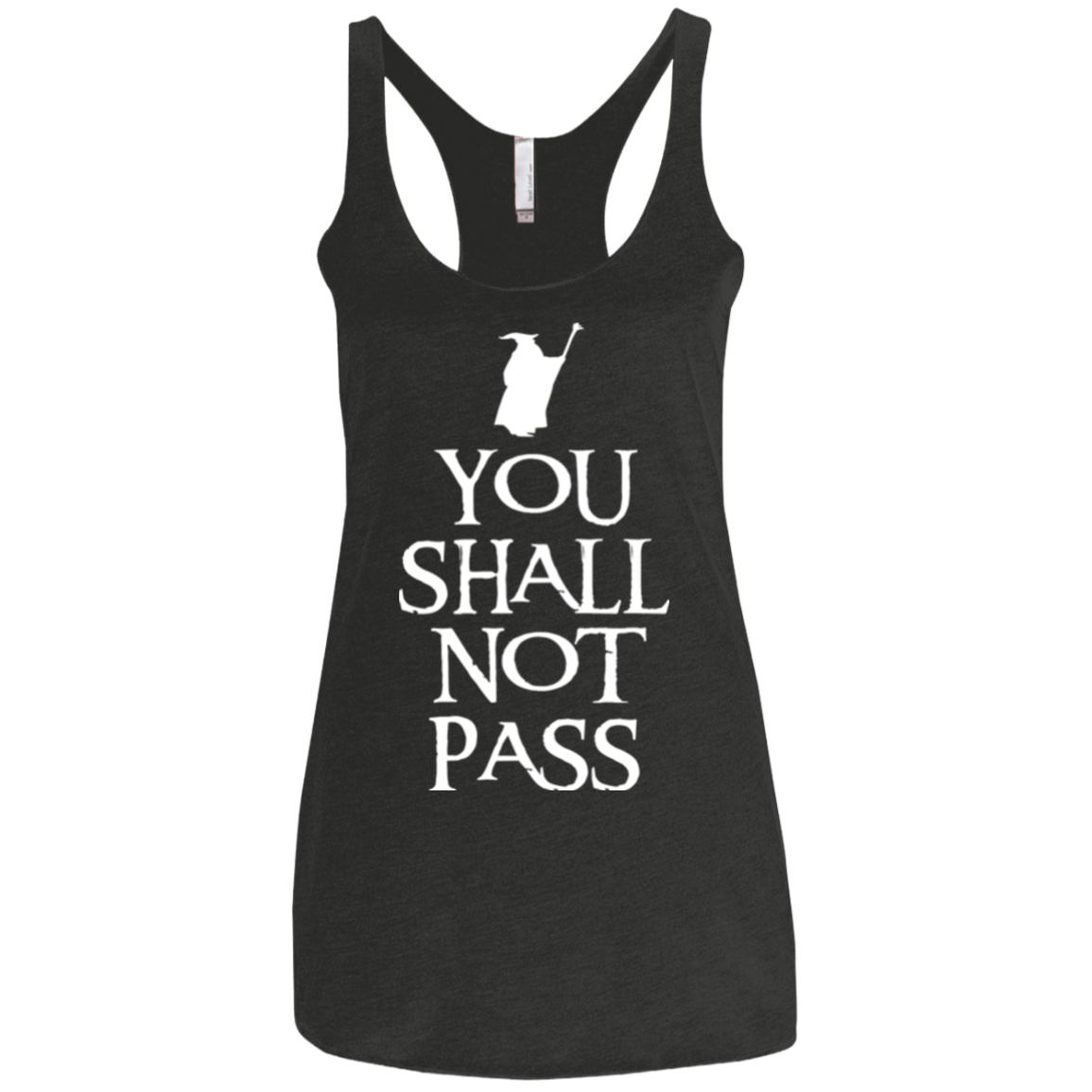 You shall not pass Women's Triblend Racerback Tank