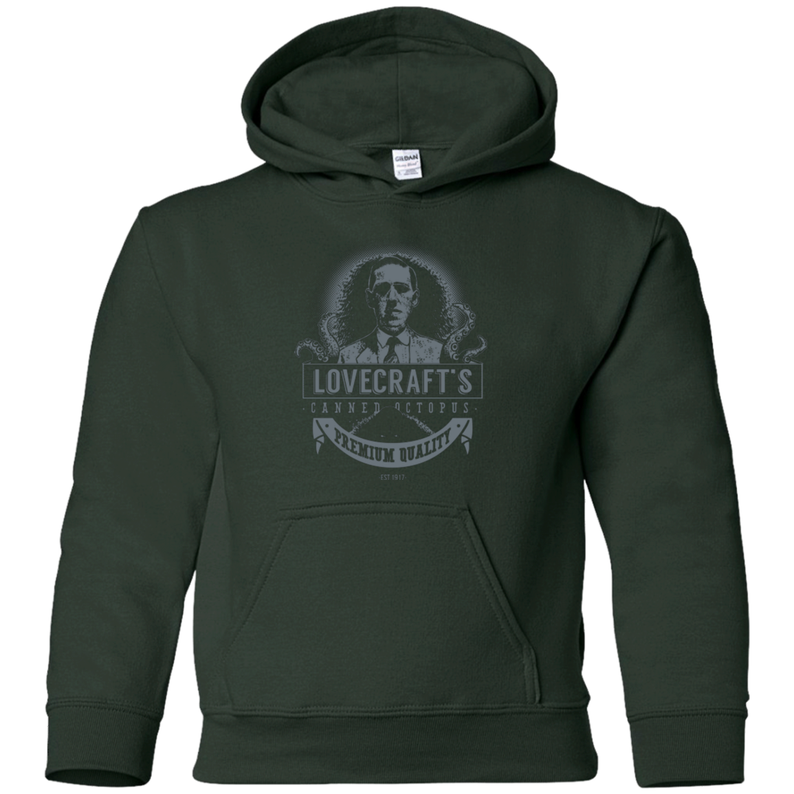 Lovecraft Canned Octopus Youth Hoodie