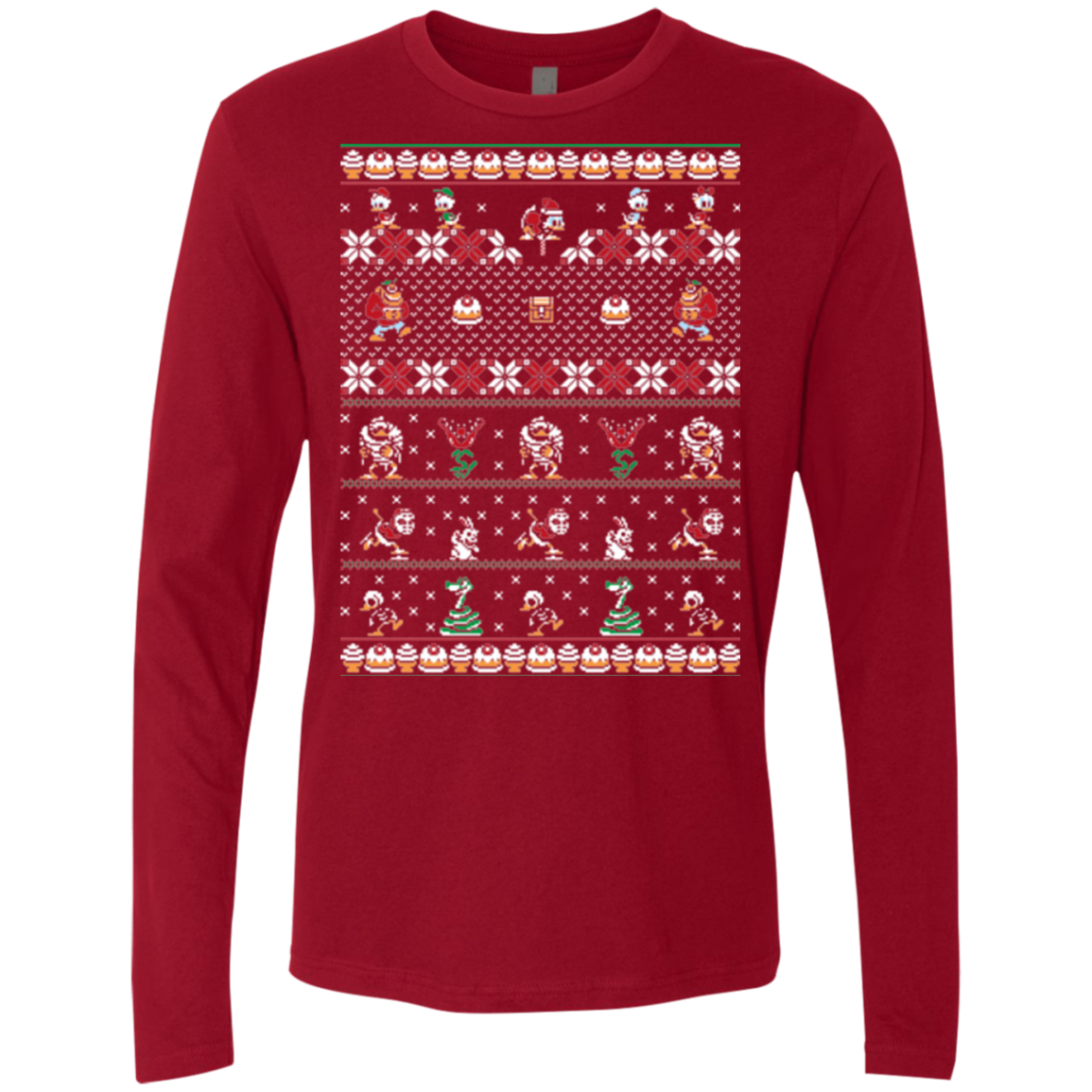 Merry Christmas Uncle Scrooge Men's Premium Long Sleeve
