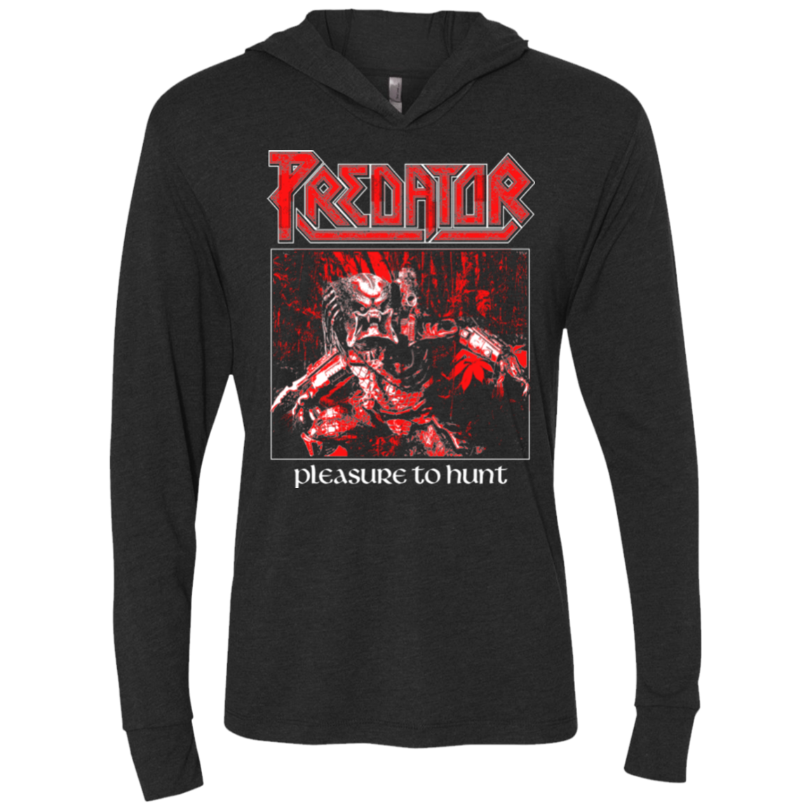 PREDATOR (2) Triblend Long Sleeve Hoodie Tee
