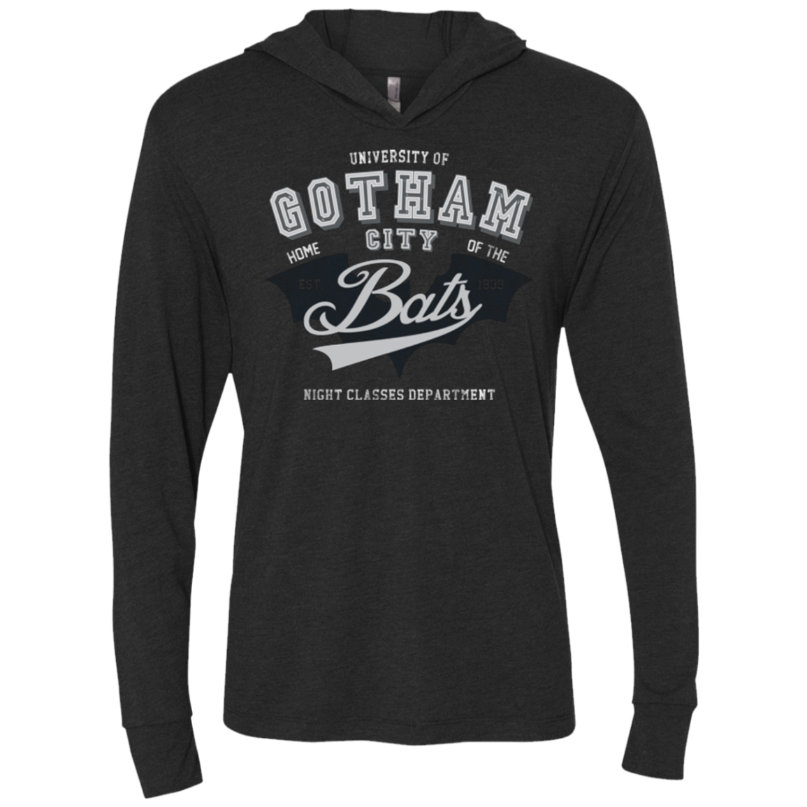 Gotham U Triblend Long Sleeve Hoodie Tee