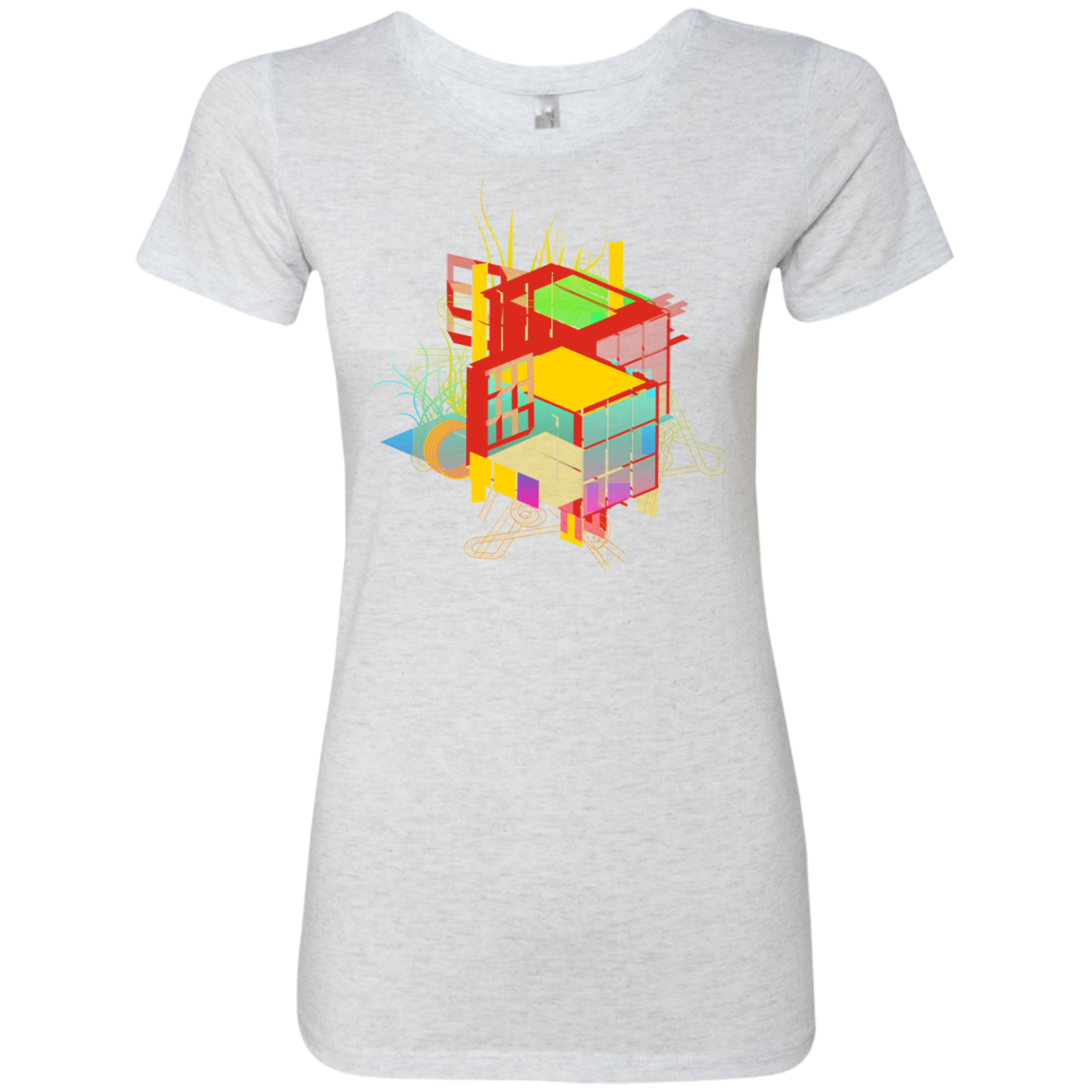 Rubik's Building Women's Triblend T-Shirt