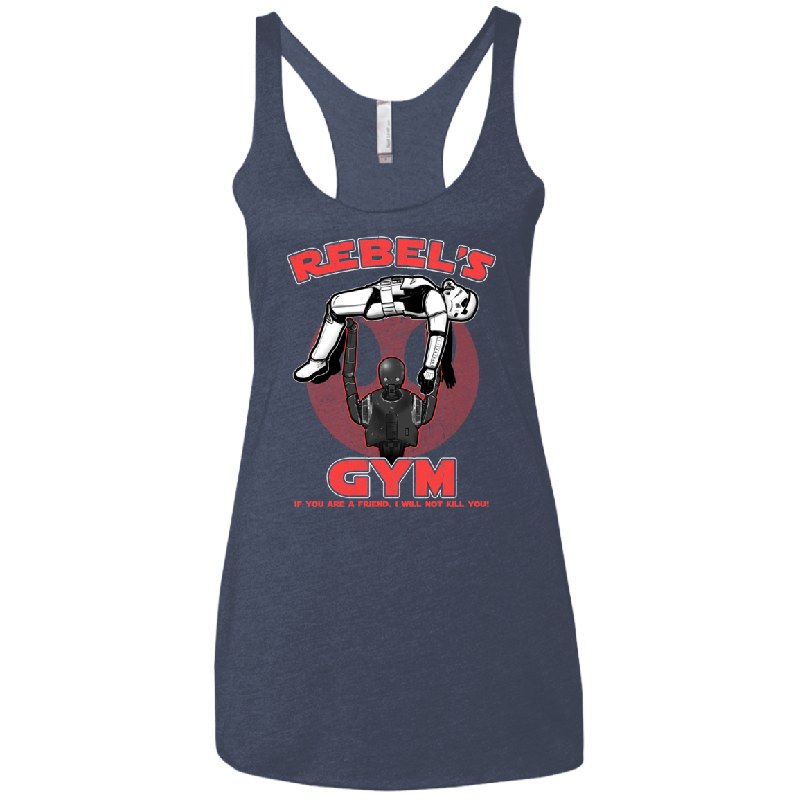 Rebel's Gym Women's Triblend Racerback Tank