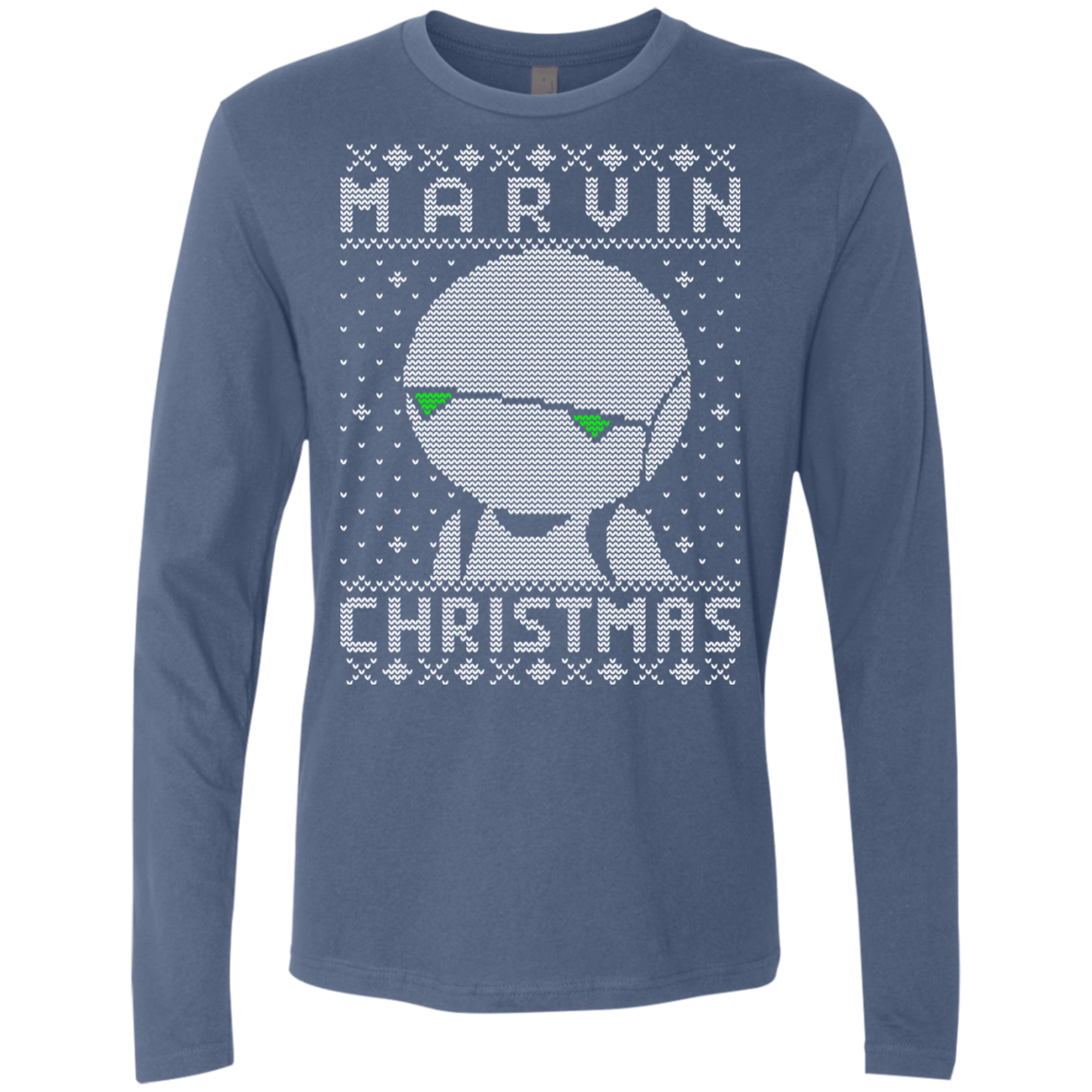 Marvin Christmas Men's Premium Long Sleeve