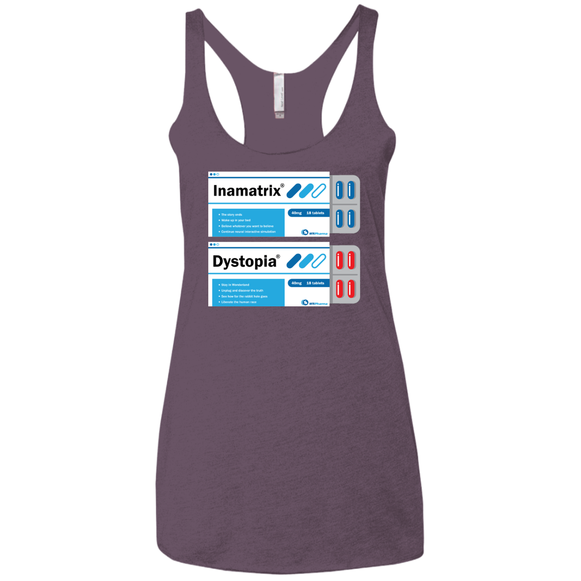 Red or Blue Women's Triblend Racerback Tank