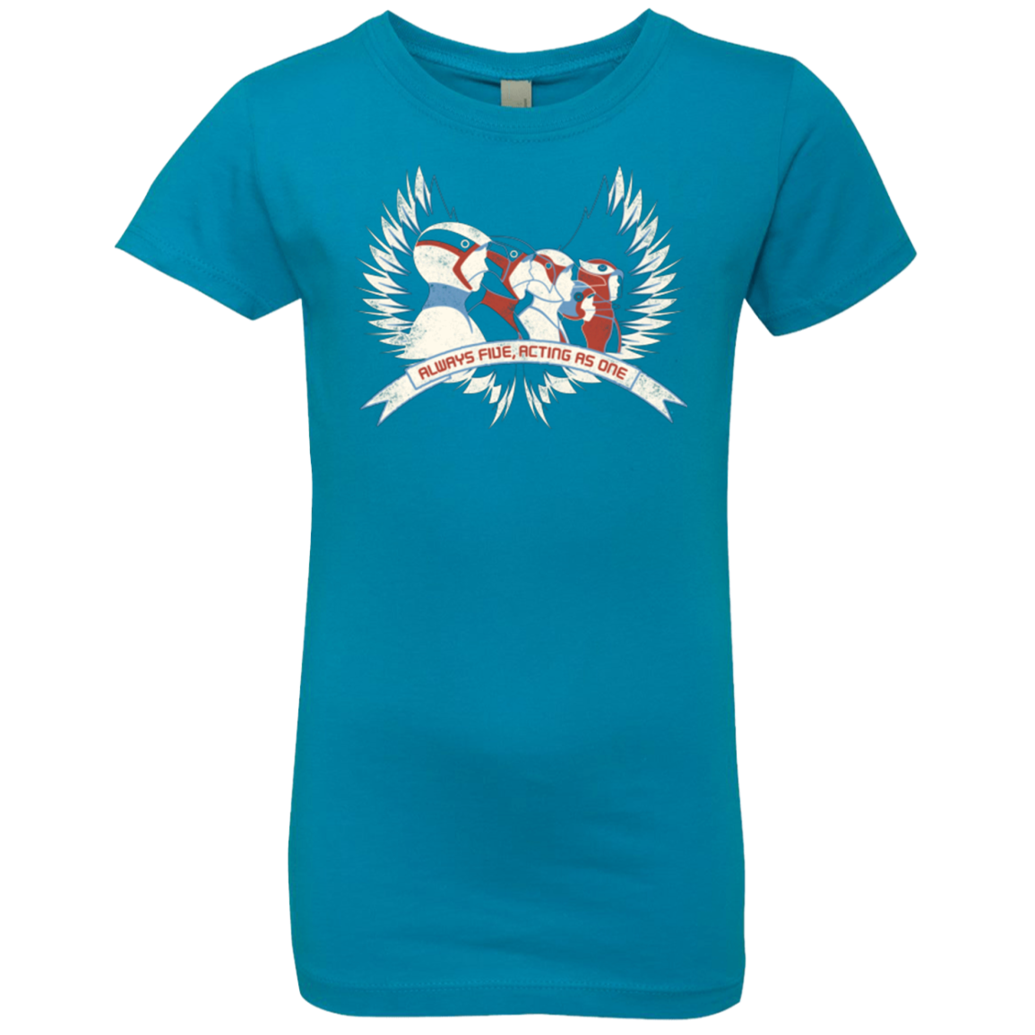 Always Five Acting As One Girls Premium T-Shirt